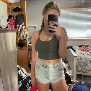 Pacsun blue festival Jean shorts